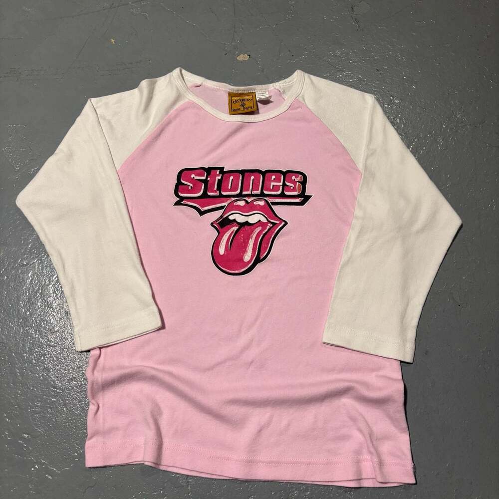 Vintage Y2K Rolling Stones Raglan Tshirt